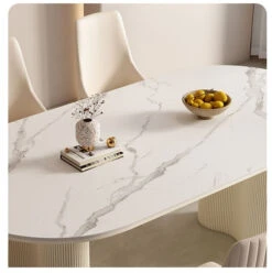 Peru Oval Dining Table, White(Peru Oval Dining Table White) -Weilai Concept 01 116b874b 7024 4e59 af04 fc95d2880f76