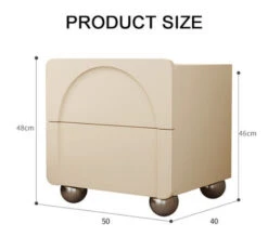 Niomi Bedside Table, Cream(Niomi Bedside Table) -Weilai Concept 01 1ab114b7 43fe 4357 bc92 7e80677ac96c