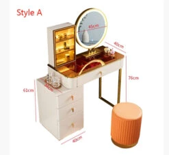 Isai Extendable Dressing Table With LED Mirror(Isai Extendable Dressing Table Set With Mirror) -Weilai Concept 01 5d5d0d26 868e 4ff0 8879 dae98a7976ce