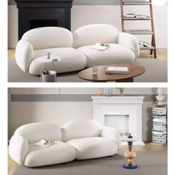 Caden Cloud Two Seater Sofa, White Boucle(Caden Cloud Two Seater Sofa Boucle) -Weilai Concept 01 75e202c5 e8c8 4ffc 9b81 c7e5ec983125