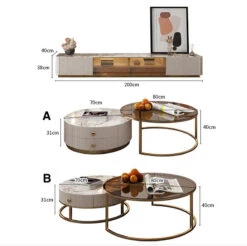 Eden II Living Room Coffee Table Set, TV Stand(Eden Ii Living Room Table Set Coffee Table Tv Stand Side Table) -Weilai Concept 01 b34f6d64 c654 433f 8dc4 fb1afa078a9e