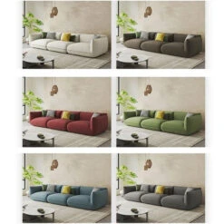 TOFU Agnes Three Seater Corner Sofa, Suede, Modular Sofa(Tofu Agnes Three Seater Corner Sofa Modular Sofa) -Weilai Concept 02 0e29bb6a 225e 466f b077 da8d2bd642bd