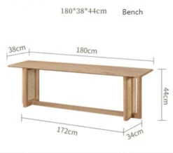 Gavril Rattan Dining Table, Oak, Rectangle(Gavril Rattan Dining Table Oak Rectangle) -Weilai Concept 02 917a8802 1bec 496a ba63 899e04567d32