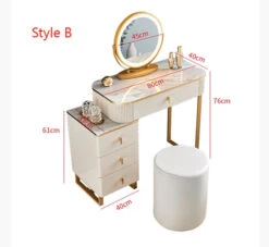 Isai Extendable Dressing Table With LED Mirror(Isai Extendable Dressing Table Set With Mirror) -Weilai Concept 02 a13ae0d3 bdd7 42be a345 37809fa3d99d
