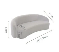 Julep Modern Curved Three Seater, Four Seater Sofa, Velvet(Julep Modern Curved Sofa Velvet) -Weilai Concept 02 df09080e 1cea 4549 8a04 1f872e562224