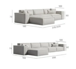 Lynnbrook Two Seater, Three Seater, Four Sofa, Four Sofa Corner, Linen(Lynnbrook Three Seater Sofa) -Weilai Concept 02 f60df8b5 53c8 4fc6 b55b 05388f5c05e2
