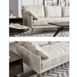 Luna Three Seaters Sofa, Three Seater Corner Sofa, Real Leather(Luna Three Seaters Sofa Italian Genuine Leather) -Weilai Concept 07 cd9357a5 f25c 4734 a52a c50094e0aba5