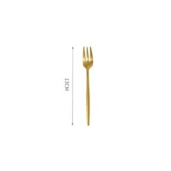 11 Piece Cutlery Set, Gold(Golden Dinner Set 1) -Weilai Concept 12 piece cutlery set gold weilai concept weilai concept 10