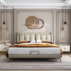 Taro Bedside Table, Cream(Taro Bedside Table Beige) -Weilai Concept 12 15a1ea9f 92c2 454f 894f 3e7ff87e94b6