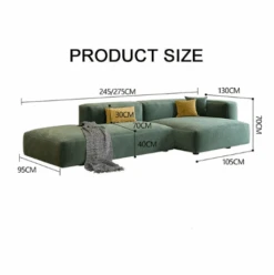 Valentina Three Seater Sofa, Four Seater, Corner Sofa, Velvet(Valentina Two Seater Sofa Velvet) -Weilai Concept 1710919956732