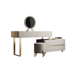 Davidson Dressing Table With LED Mirror, Extendable, Corner Dressing Table(Davidson Dressing Table With Led Mirror) -Weilai Concept 1 0000 4 7