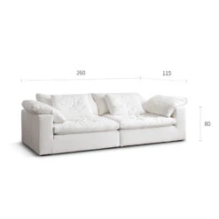 Ransom Two Seater Sofa, Linen(Ransom Two Seater Sofa Linen) -Weilai Concept 1 0001 28