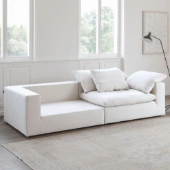 Ransom Two Seater Sofa, Linen(Ransom Two Seater Sofa Linen) -Weilai Concept 1 0002 75