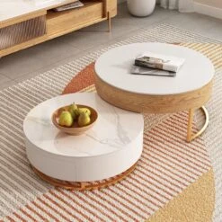 Amanda Living Room Set, Amanda Coffee Table And TV Stand, Light Oak(Amanda Living Room Set Amanda Coffee Table And Tv Stand) -Weilai Concept 1 0005 02