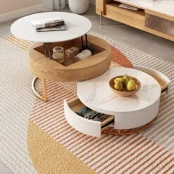 Amanda Living Room Set, Amanda Coffee Table And TV Stand, Light Oak(Amanda Living Room Set Amanda Coffee Table And Tv Stand) -Weilai Concept 1 0006 01