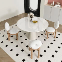 Evelyn Donut Dining Chair, Boucle(Evelyn Donut Dining Chair Boucle) -Weilai Concept 1 0015 1 0036 06