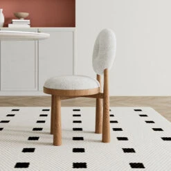 Evelyn Donut Dining Chair, Boucle(Evelyn Donut Dining Chair Boucle) -Weilai Concept 1 0015 1 0037 05