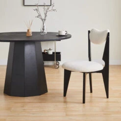 Molan Dining Chair, White Boucle(Molan Dining Chair White Boucle) -Weilai Concept 1 0015 1 0090 2 0106 1 0026 04