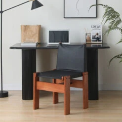 Lynette Dining Chair, PU Leather, Solid Wood(Lynette Dining Chair) -Weilai Concept 1 0015 1 0090 2 0106 1 0051 SKU 02