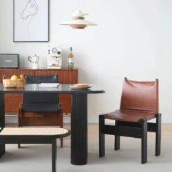 Lynette Dining Chair, PU Leather, Solid Wood(Lynette Dining Chair) -Weilai Concept 1 0015 1 0090 2 0106 1 0052 SKU 01