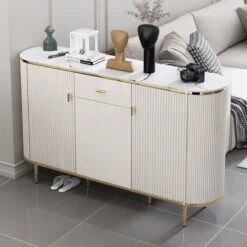 Drake Shoe Storage, White & Gold(Drake Shoe Storage) -Weilai Concept 1 0024 01