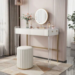 Deborah Dressing Table, Cream(Deborah Dressing Table White)