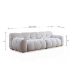 Tasya Three Seater, Four Seater Sofa, Boucle(Tasya Three Seater Sofa Cashmere) -Weilai Concept 1 0037 18