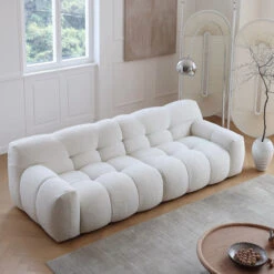 Tasya Three Seater, Four Seater Sofa, Boucle(Tasya Three Seater Sofa Cashmere) -Weilai Concept 1 0040 20