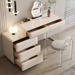 Donnelly Dressing Table With LED Mirror, Cream(Donnelly Dressing Table With Led Mirror) -Weilai Concept 1 0056 05