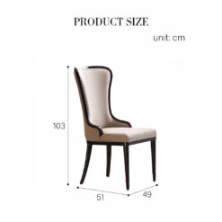 Inoue High Back Dining Chair, Leather(Inoue High Back Dining Chair Leather) -Weilai Concept 1 03cafa21 640a 4f44 9faf e755cae2ce89