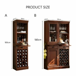 Ivanna Wine Cabinet, Wine Rack, Wood(Ivanna Wood Wine Cabinet Kitchen Cabinet Wine Rack Sideboard Wine Cabinet Wood) -Weilai Concept 1 121585b4 3d54 4dc3 a1ec 90bc961c2a36