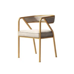 Dwight Dining Chair, Gold Frame(Dwight Dining Chair Gold Frame) -Weilai Concept 1 1ebcb419 893e 45be 9640 cafba4e80965