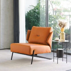 Karpov Tige Accent Leather Chair, Armchair, More Colours(Karpov Tige Accent Leather Chair Lounge Chair)