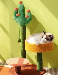 Ola's Cactus With Bed, Cat Toy, Climbing Tree(Olas Cactus With Bed Cat Toy Climbing Tree) -Weilai Concept 1 3 de0eb2d2 b878 4012 9ae6 ada703046f06