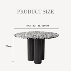 Nelli Modern Round Dining Table, Marble(Nelli Modern Round Dining Table Marble) -Weilai Concept 1 4de62495 0845 4605 ba13 d8e9dfb0a932