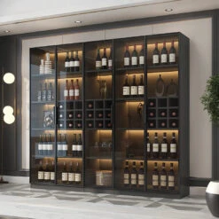 Hampshire I Wine Cabinet, Wine Storage With Glass Doors & Lights(Hampshire Wine Storage) -Weilai Concept 1 5325581a a8ac 4f38 b982 9ccad1554cf0