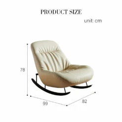 Lutz Rocking Chair With Footstool, Leather(Lutz Rocking Chair With Footstool Leather) -Weilai Concept 1 6319459f 49dd 445b b714 25d6cace48c6