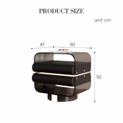 Friesen Rotateble Bedside Table With Storage & Light Strip(Friesen Bedside Table With Storage Light Strip) -Weilai Concept 1 9ce7a562 55ff 4b41 adcb 7eb6f9310d4a