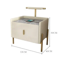 Taro Bedside Table, Cream(Taro Bedside Table Beige) -Weilai Concept 1 d6fe3efb 607a 4be6 9810 08e3c2f97fe9
