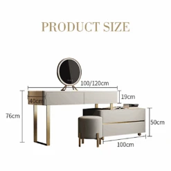 Maynard Dressing Table With Sideboard With LED Mirror(Maynard Dressing Table With Sideboard) -Weilai Concept 1 dea60887 cd57 4a11 b5f6 975cd16c7062