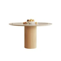 Sienna Round Dining Table, Premium Terrazzo And Wood Base(Sienna Round Dining Table Sintered Stone) -Weilai Concept 1 e28032c5 7788 4c42 8394 29cb20ddcb38