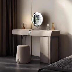 Nisha Dressing Table, Vanity Table With LED Mirror(Nisha Dressing Table)