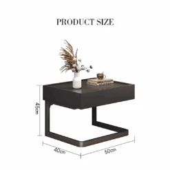 Romina Dark Bedside Table(Romina Dark Wood Bedside Table Bedside Table Black) -Weilai Concept 1 edcc48ad b5ee 40b4 86b0 93d91b50daa8