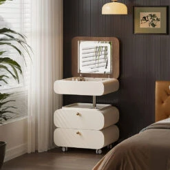 Collins Lift-Up Rotable Dressing Table, Bedside Table(Collins Dressing Table)