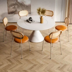 Ozzie Rattan Dining Chair, Round Seat Pad(Ozzie Rattna Dining Chair Round Seat Pad) -Weilai Concept 2.1 5366031d 82d0 4112 83fb 7fb483a94b57