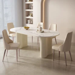 Peru Oval Dining Table, White(Peru Oval Dining Table White) -Weilai Concept 2.1 ee497259 e3ca 4056 9f92 aeaa67ad244b