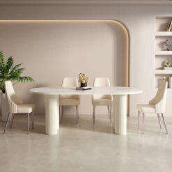 Peru Oval Dining Table, White(Peru Oval Dining Table White) -Weilai Concept 2.2 6816c62e 4464 40bf 9ec7 03ba6d085c01