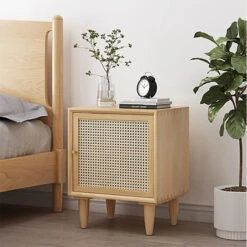 Tableau Rattan Bedside Table, Solid Wood(V2 Bedside Table) -Weilai Concept 2 06a78517 b2bd 478d b654 d934b4fd21c5