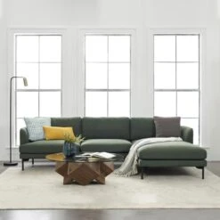Haven Two Seater Sofa, Armchair, Green Linen(Haven 2 Seater Sofa)