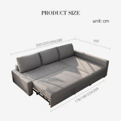 Edwards Three Seater Corner Sofa Bed With Storage, Linen(Edwards Corner Sofa) -Weilai Concept 2 22ada71b 4536 40f4 82c7 992e220f1615